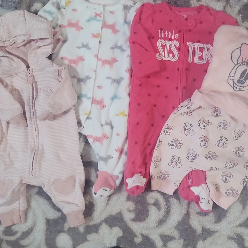 Baby Girl Lot.  Mostly 0-3/3m. Over 50 Items - Picture 5 of 9